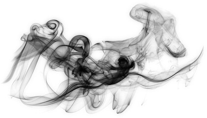 drifting black subtle smoke element