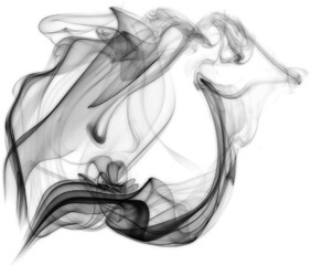 Canvas Print - vintage black cigarette fine smoke effect