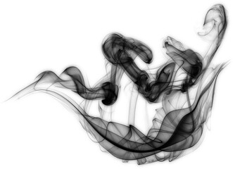 Wall Mural - realistic black cigarette smoke