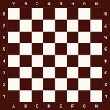 Fototapeta  - Chess Board Template Printable Vector