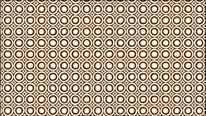 Wall Mural - spiral shape of a lot of white orange black circles pattern on abstract background with 3D rendering for circle, geometry and space concepts