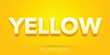 © muflihah - yellow 3d editable text effect