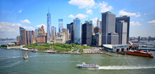 Manhattan Skyline In New York City, New York, United States Of America.