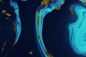 Wall Mural - blue abstract background created with generative ai