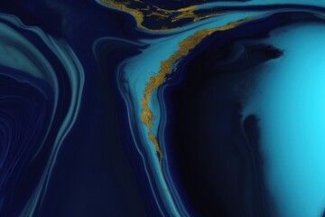 Wall Mural - blue abstract background created with generative ai