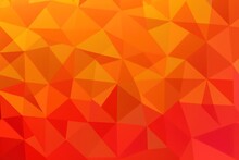 Orange Geometric Background Created With Generative AI