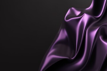 Wall Mural - 3d render purple wavy background created with generative ai