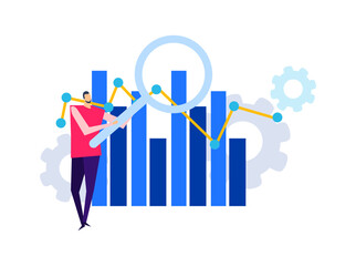 Sticker - Business Research Charts Composition