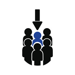 Sticker - business target client icon