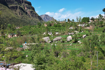 Canvas Print - Nature close Mingora in Swat valley of Himalayas, Pakistan