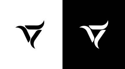 Wall Mural - Triangle logo trinity vector monogram icon style Design template