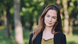 © Довидович Михаил - Portrait of a young student in a city park.