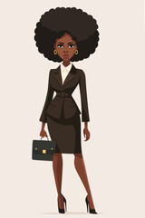 Business woman fashion sketch. Women`s history month graphics resource. 