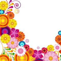 Aufkleber - Gift festive floral design background.