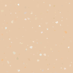 Poster - Terrazzo flooring textured surface modern abstract pattern. Vector seamless abstract repeat with chips of marble or granite in soft pastel colors.