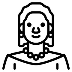 Sticker - woman  icon