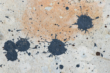 Canvas Print - Splash of painting on concrete texture background