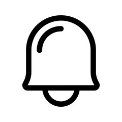 Wall Mural - Vector notification bell icon. Black, white background. Perfect for app and web interfaces, infographics, presentations, marketing, etc.