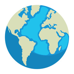 Wall Mural - earth planet icon