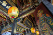 Taipei, Taiwan - January 25, 2023: Baoan Temple is a Taiwanese folk religion temple built in the Datong District, Taipei, Taiwan.