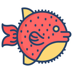 Wall Mural - Puffer Fish icon