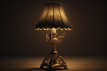 old-fashioned table lamp