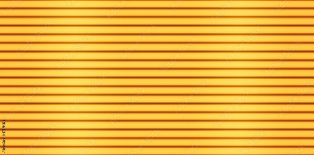 Golden yellow line seamless pattern metal wall. Gold striped siding ...
