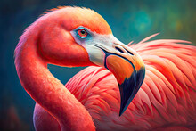 Portrait Of The Pink Flamingo