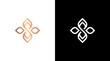Letter s logo boutique initial vintage flower monogram vector Design