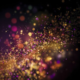 Fototapeta Do akwarium - Party Glitter Background. Generative AI