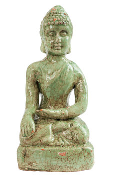 Fototapete - isolated Buddha sculpture
