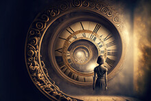Past Life Regression: The Practice Of Using Hypnosis Or Other Techniques To Access Memories Of Past Lives. Past Life Regression Therapy. AI Generative