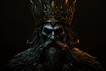 Wall Mural - evil old king