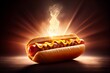 Delicious Hot Dog Fast Foog Meat Bun Hot