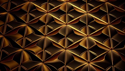 gold luxury pattern wallpaper, golden background, home decor interior, made with AI Generative art