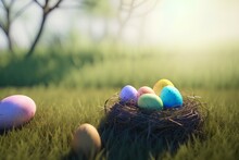 Nest With Easter Eggs