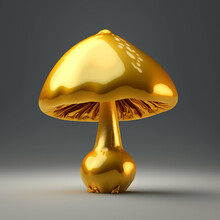 Psychedelic Trippy Gold Mushrooms 003