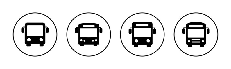 bus icon vector for web and mobile app. bus sign and symbol. transport symbol