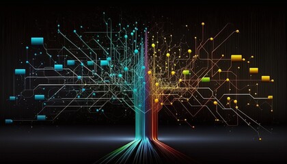 a dynamic visualization of a cyber generative ai