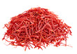 Saffron spice threads isotaled. PNG transparency