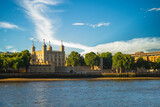 Fototapeta Londyn - tower of london by river thames in london, england, UK