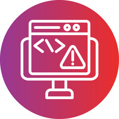 Vector Design Code Error Icon Style