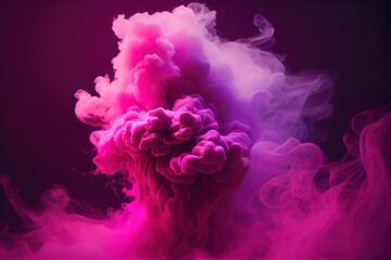 Sticker - Pink smoke, Generative ai