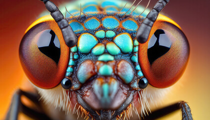 close up of a ant bee, generative ai