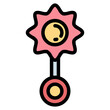© smalllike - rattle filled outline icon style