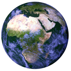 Wall Mural - earth as png file transparent. the African continent.  Elements of this image furnished by NASA.