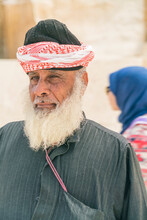 Portrait Of Local Egyptian Merchant Close To The Pyramids