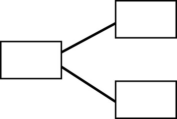 Wall Mural - Illustrative patterns extending from the first item development to the second and third, connecting