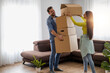 © ivanko80 - Young couple moving to a new apartment together