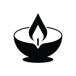 Diwali  icon design. Element of World religiosity icon. diya lamp vector icon. isolated on white background